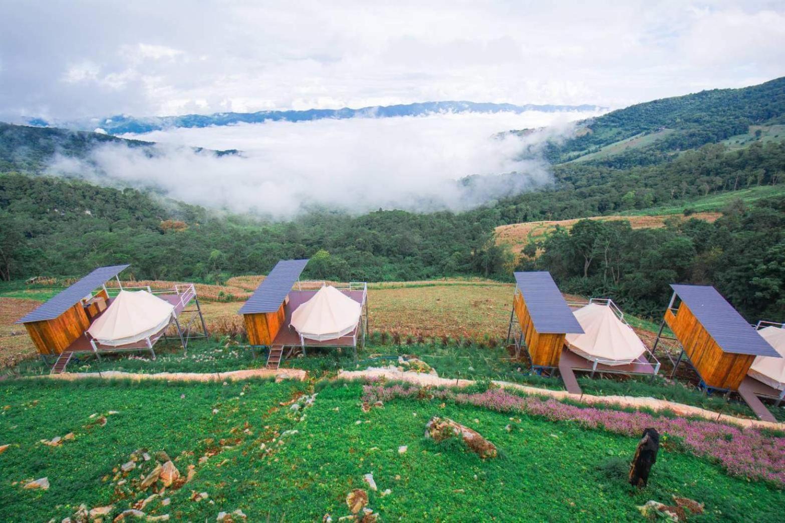 Hotel ชิวชิวแคมป์ ภูชี้ฟ้า Ban Huai Han Exterior foto