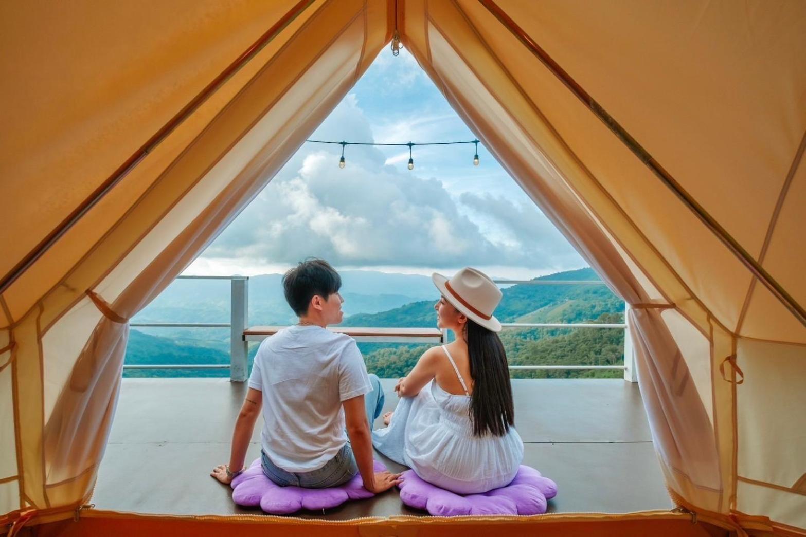 Hotel ชิวชิวแคมป์ ภูชี้ฟ้า Ban Huai Han Exterior foto