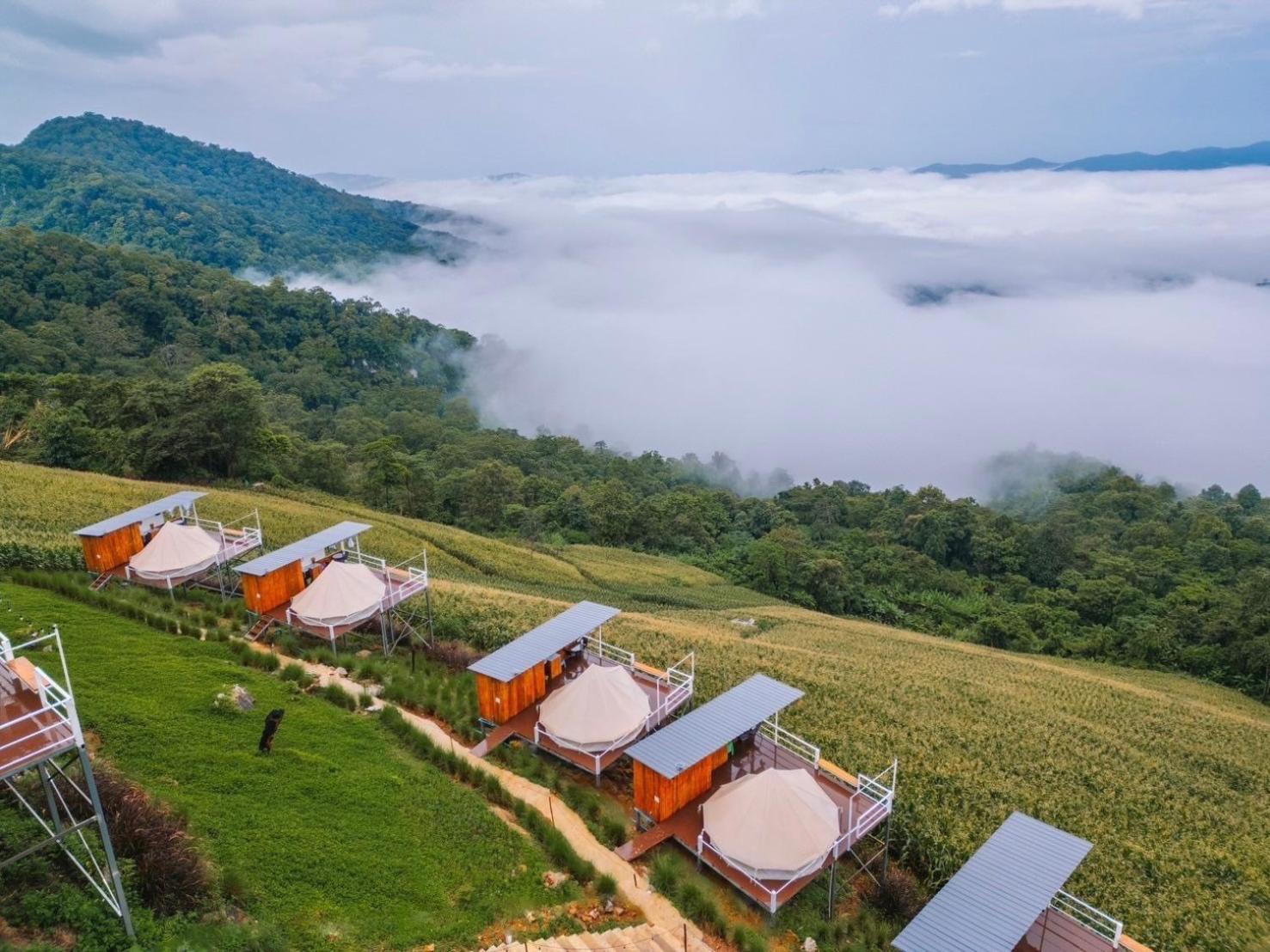 Hotel ชิวชิวแคมป์ ภูชี้ฟ้า Ban Huai Han Exterior foto